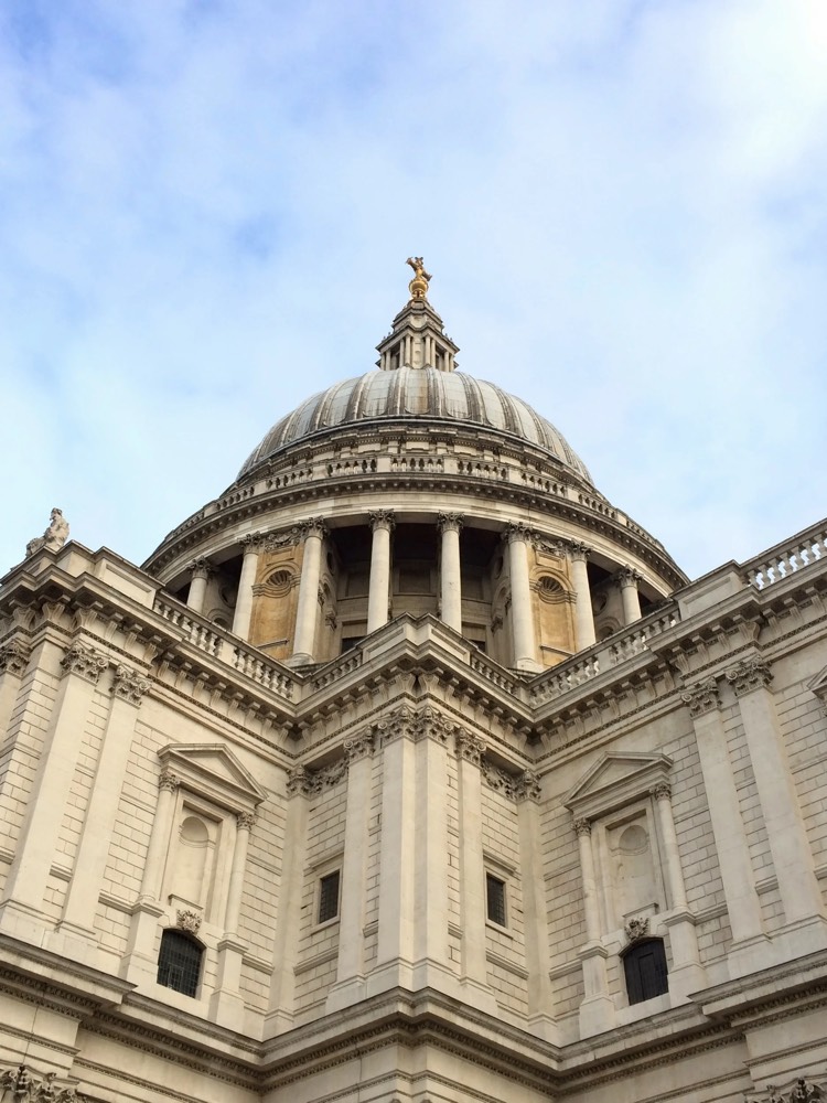 The dome of St Paul's Cathedral against the sky